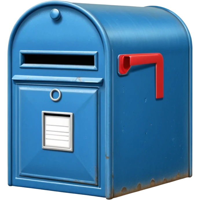 empty blue postbox emoji