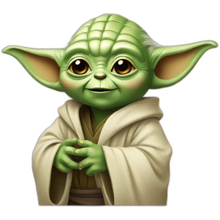 Happy Yoda emoji