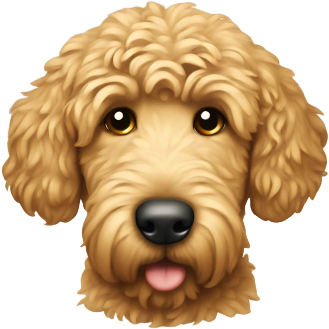 Sad golden doodle emoji