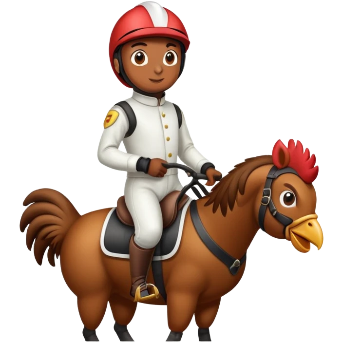 Chicken jockey  emoji