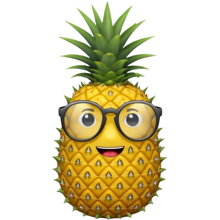 pineapple with glasses emoji