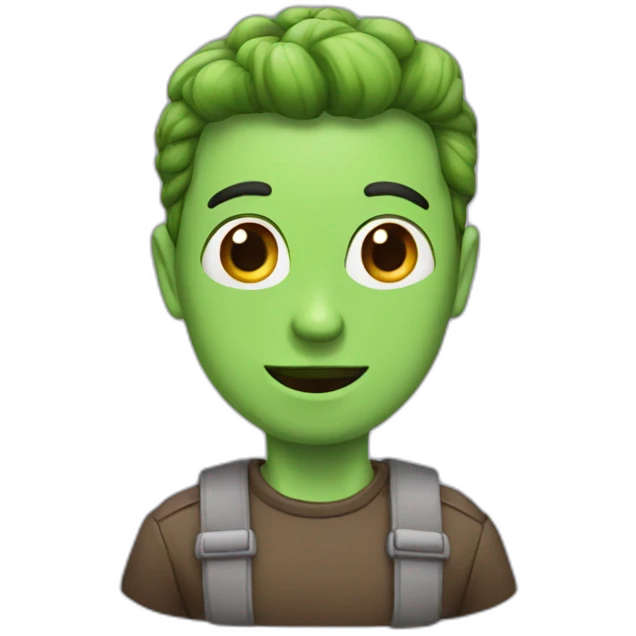 Caca vert emoji