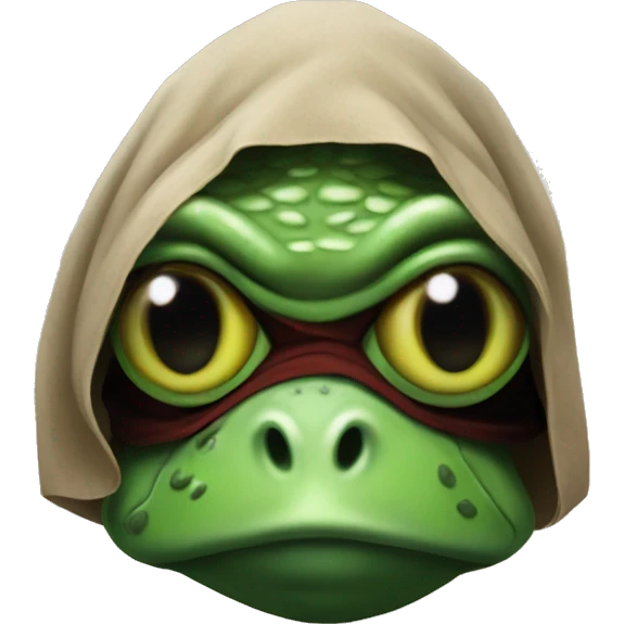 Frog as a sith lord emoji