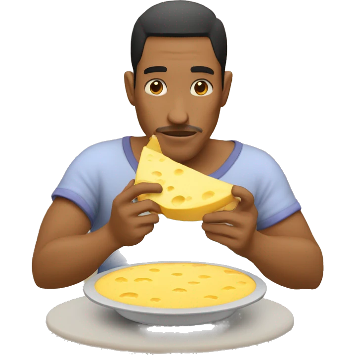 indio comiendo queso emoji
