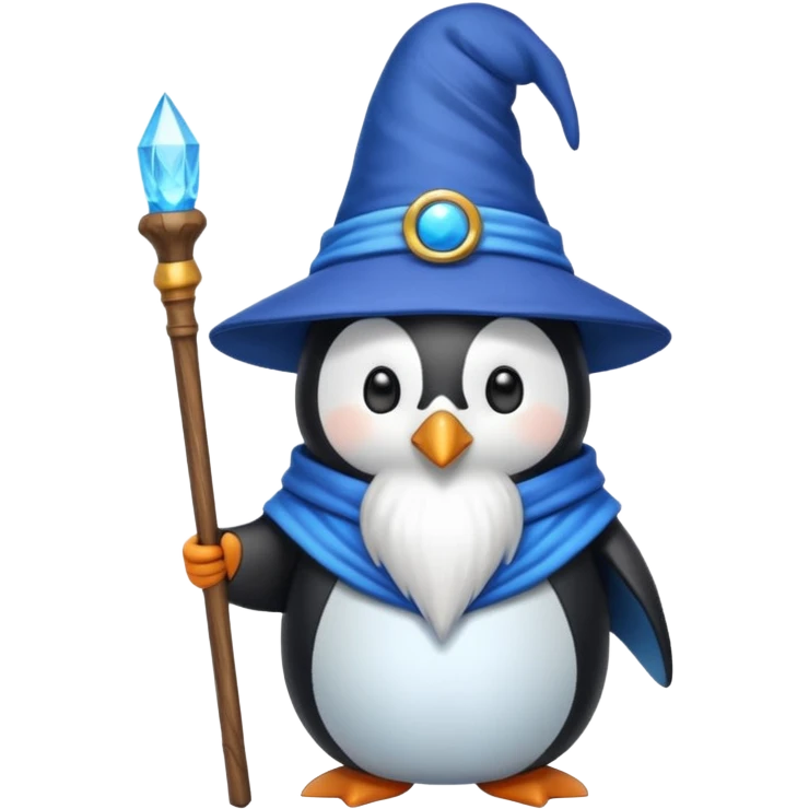Penguin Wizard emoji