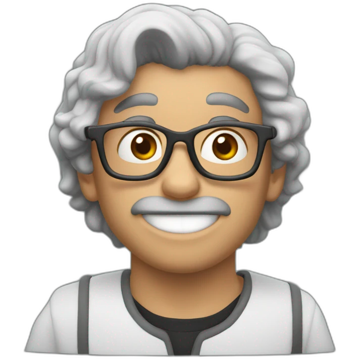 Un toro humanizado riendose emoji