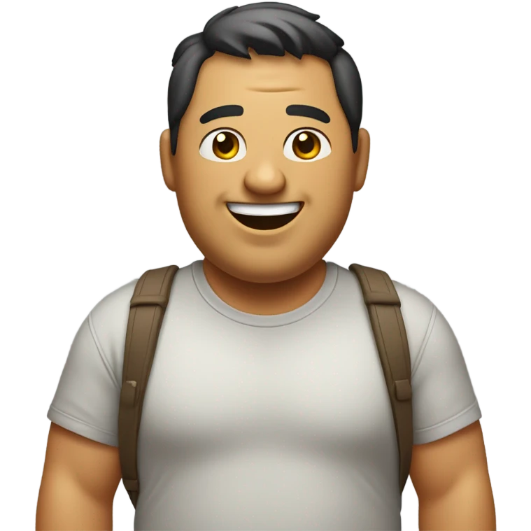 Fat guy  emoji