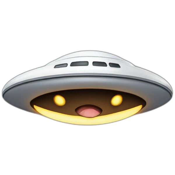 a ufo laughing to tears emoji