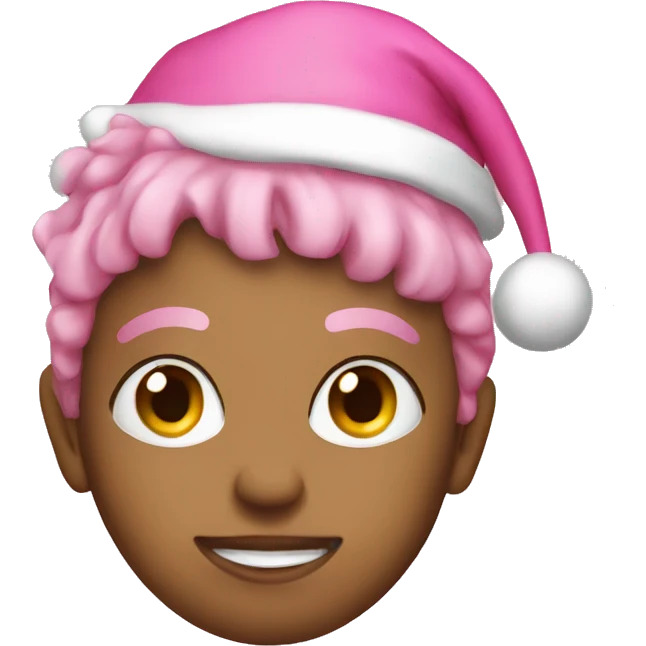 pink christmas emoji