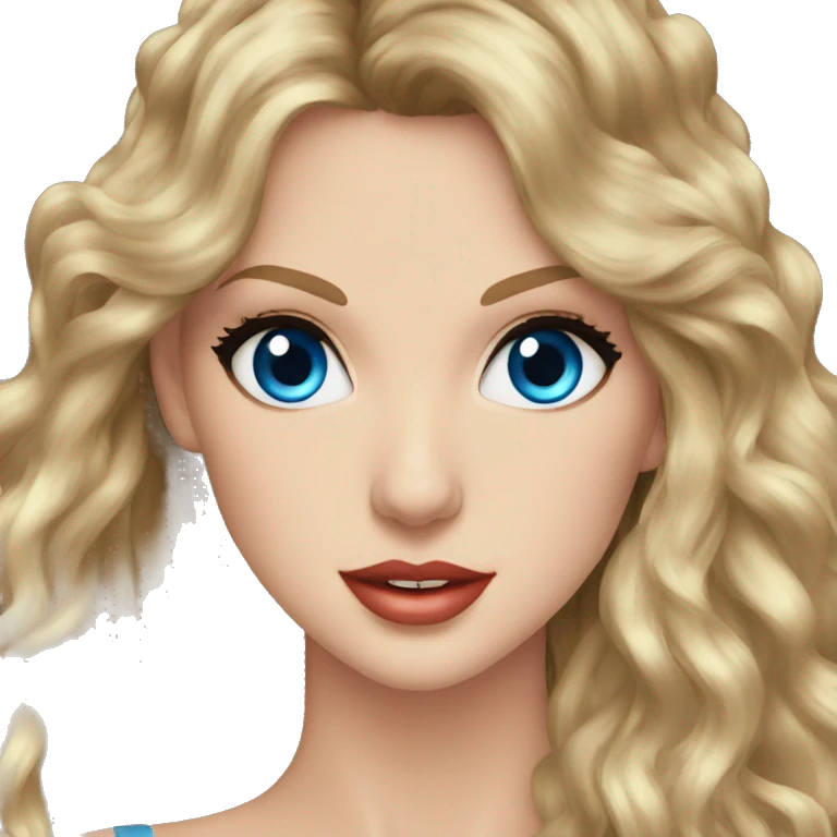 Taylor Swift blue eyes long hair  emoji