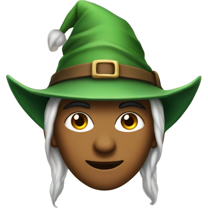 Fierce elf ranger wearing fedora  emoji