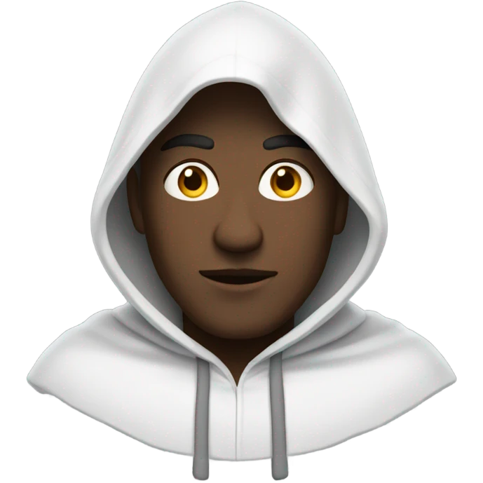 A man in a big pointy white hood emoji