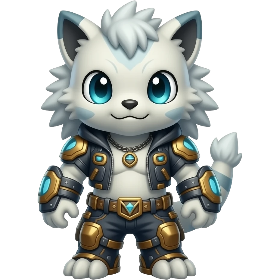 Anthro kawaii cool edgy Vernid-WickerBeast-Protogen-Primagen-Fakémon Full Body emoji