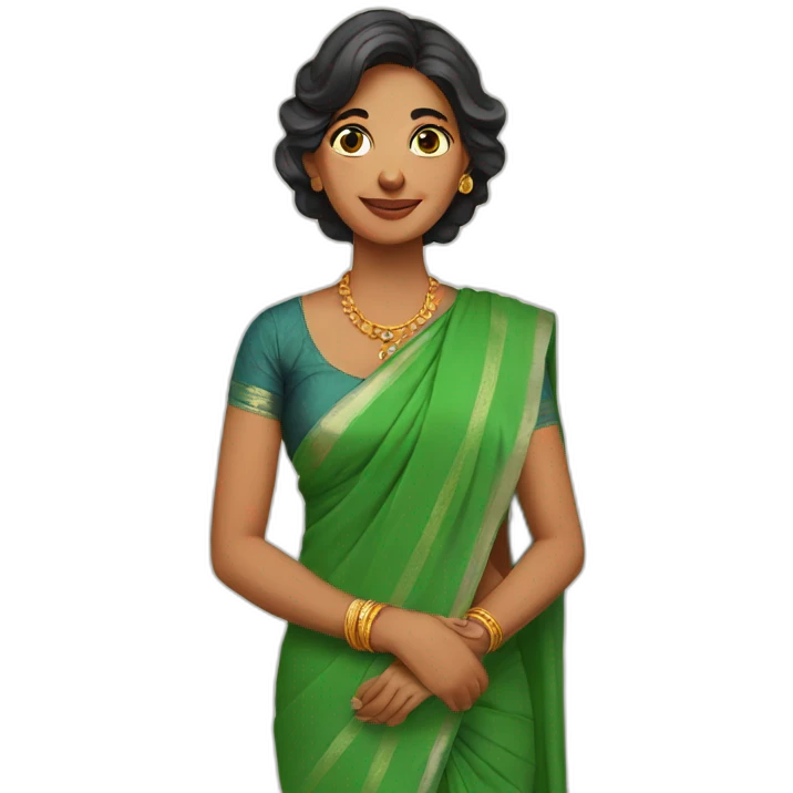 mother in saree emoji