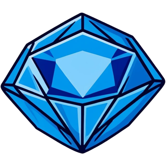 sapphire gemstone with facets emoji