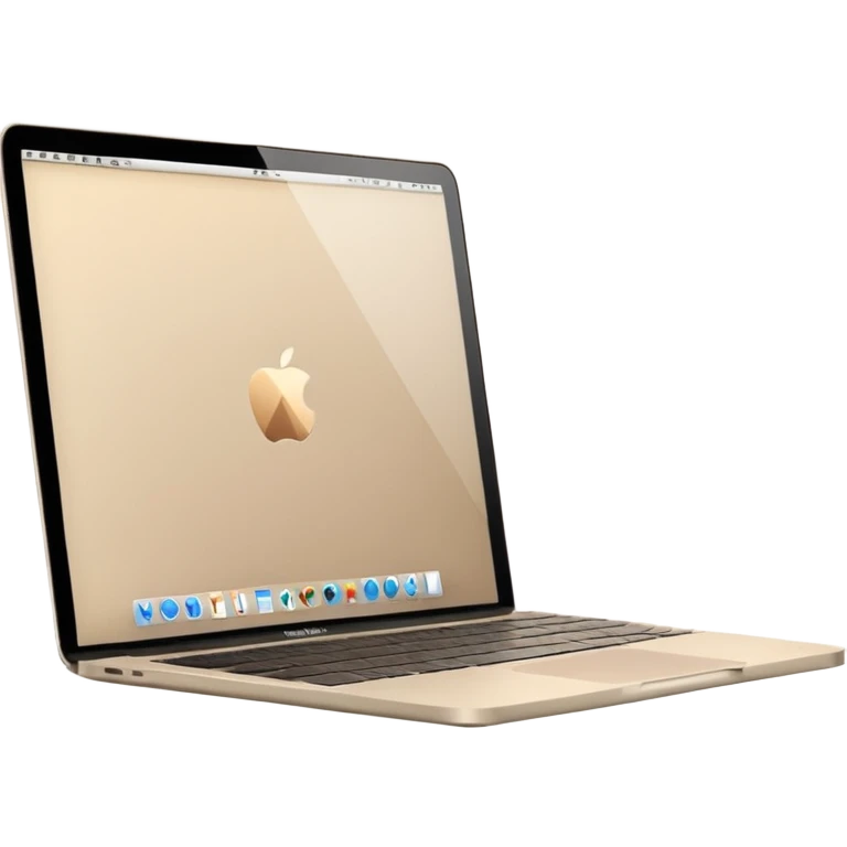 
light beige open macbook sideways emoji