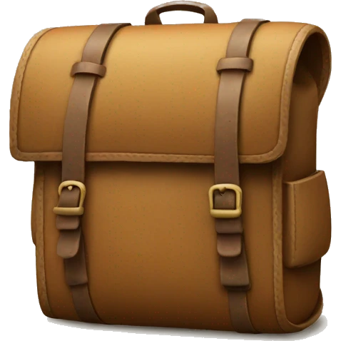 old travelers backpack emoji