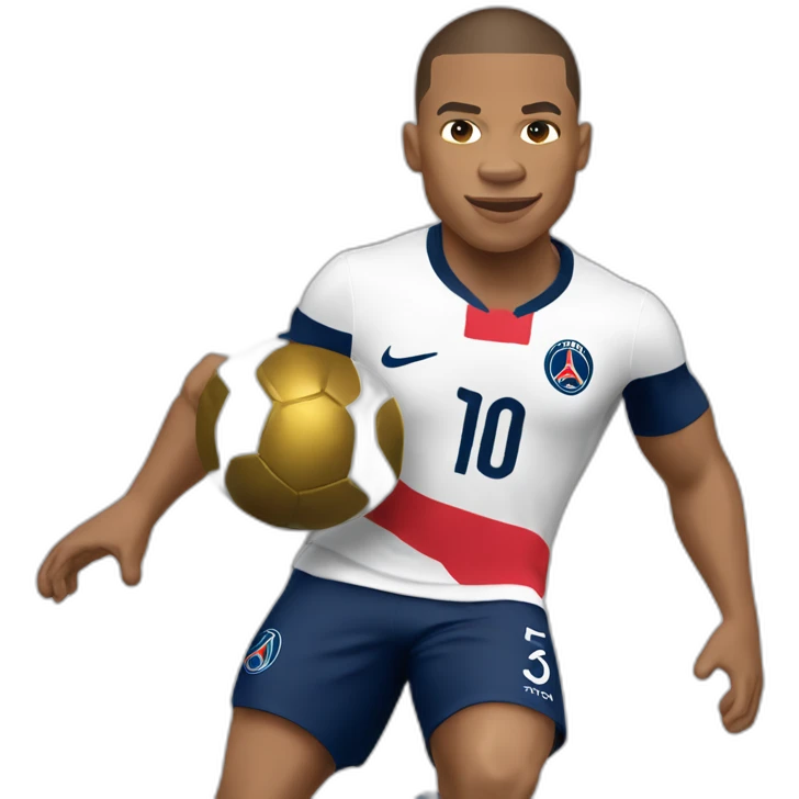 kylian mbappe, psg, buff, world cup, soccer emoji
