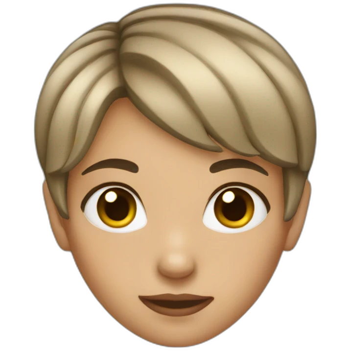 Girl with short hair  emoji