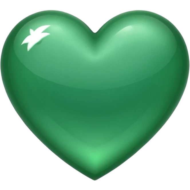 emerald themed heart emoji