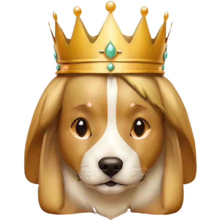 Dig wearing a crown emoji