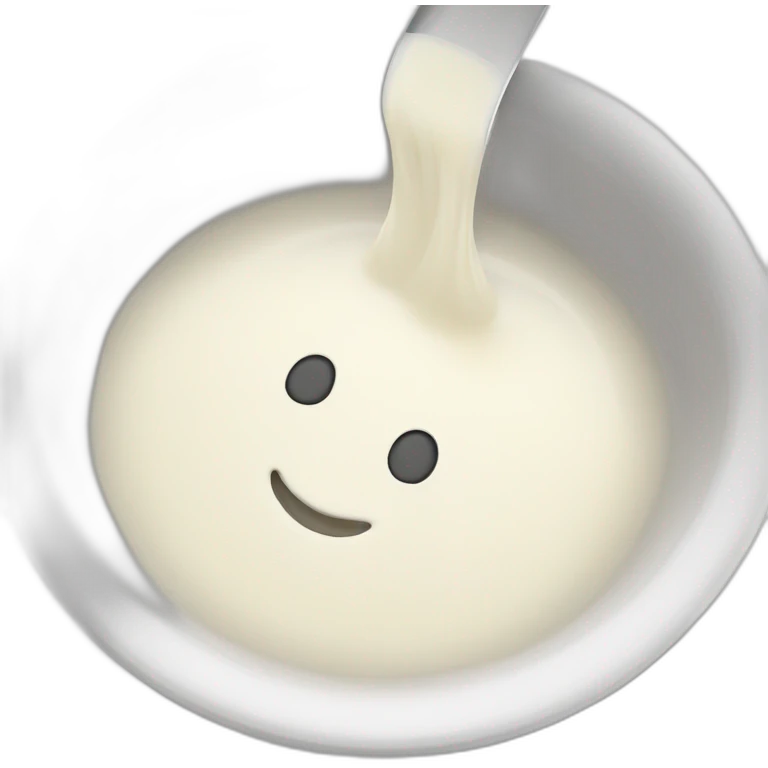 white sauce in a dipping dish emoji