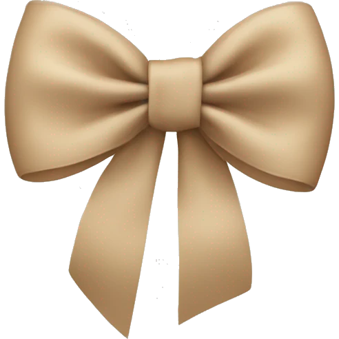 Beige Bow emoji
