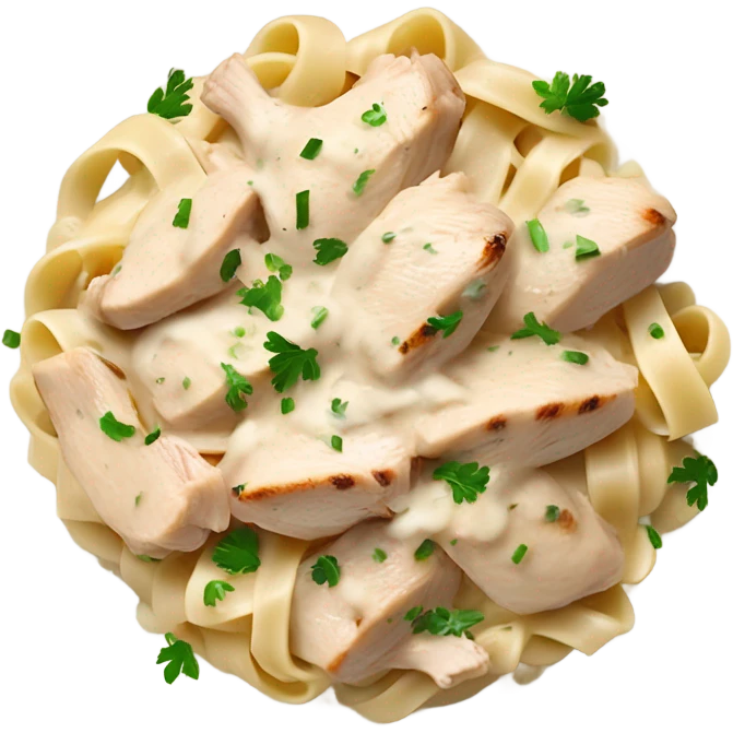 Chicken Alfredo  emoji