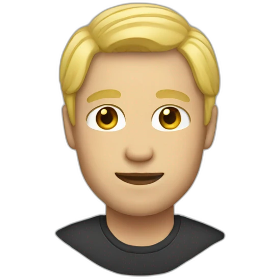 Man with blonde hair emoji