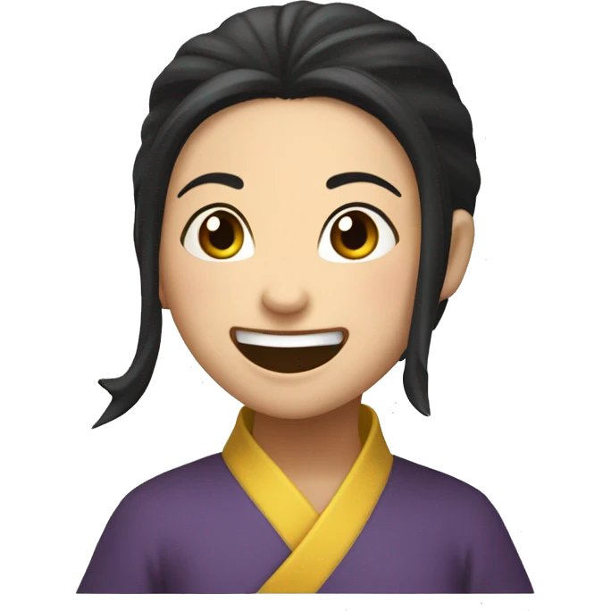 wuxia grl laughing emoji