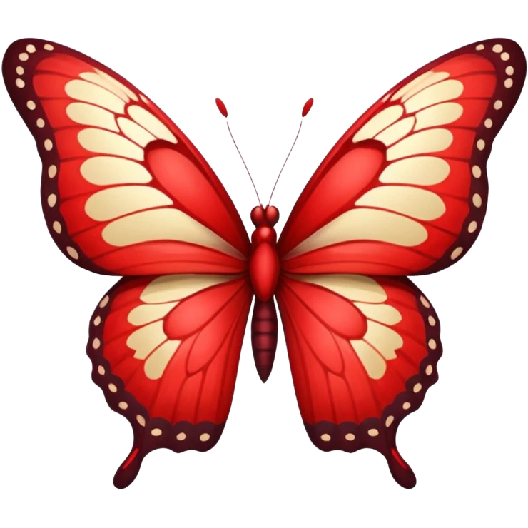 Red butterfly emoji