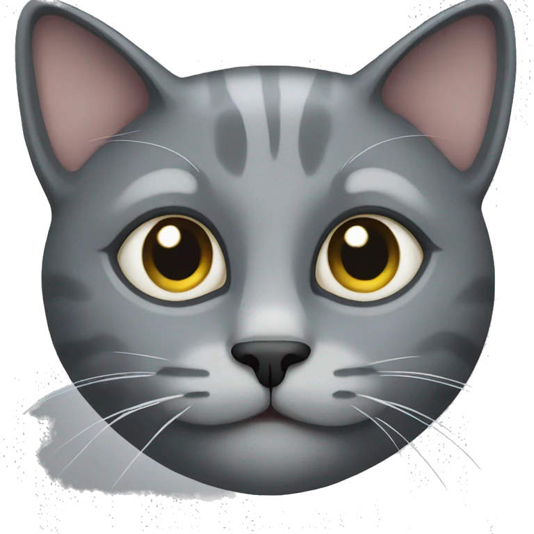 Grey cat emoji
