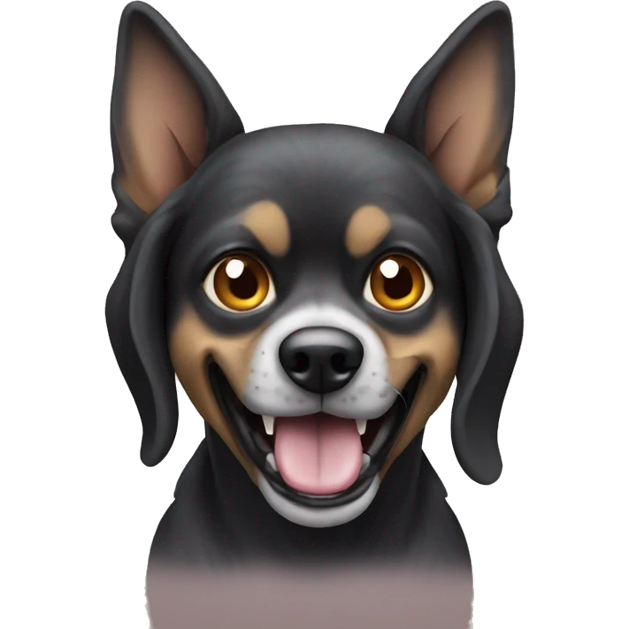 scary funny dog for halloween emoji