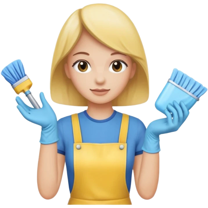 Cleaning the bathroom emoji