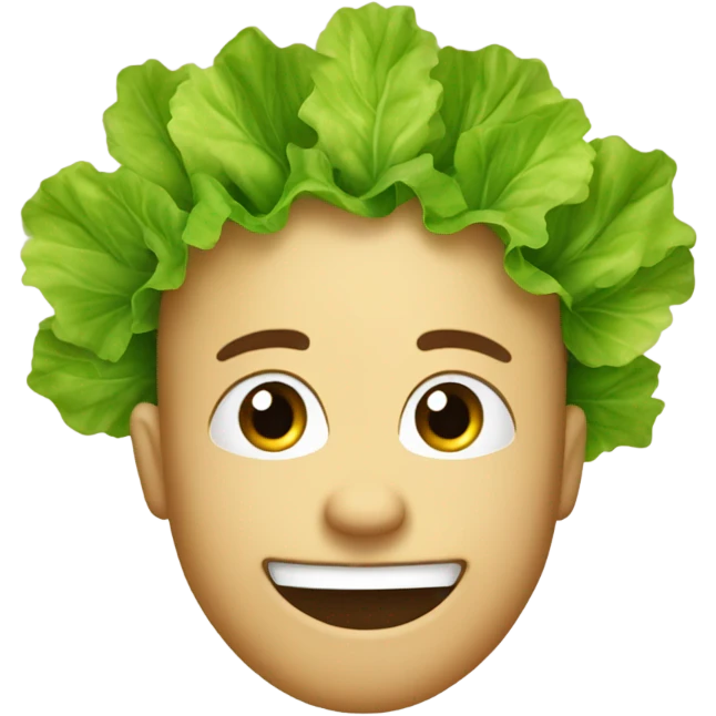 lettuce face emoji emoji