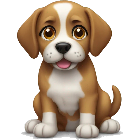 Cute dog emoji