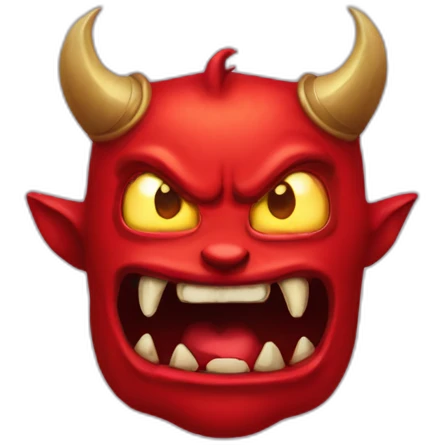 diable rouge monster emoji
