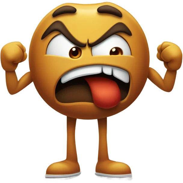 m&m mad emoji