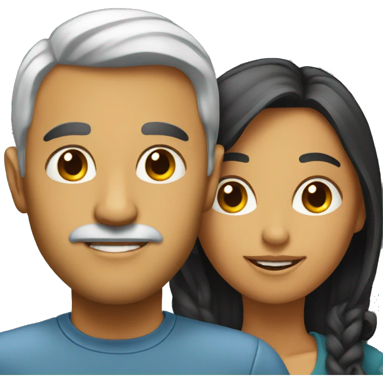 A man and a woman who look similar. emoji