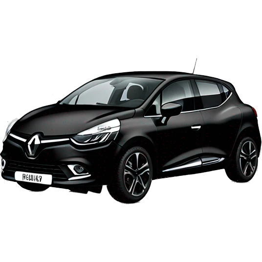 Black Renault clio 5 emoji