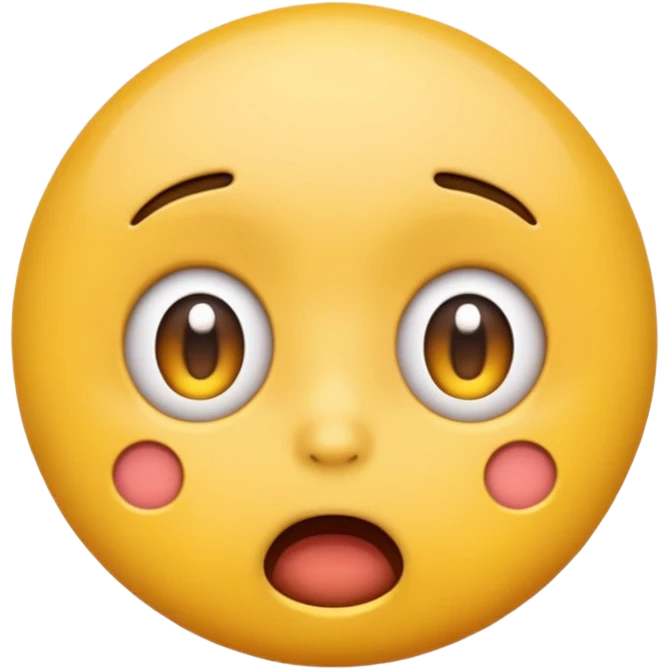 Emoji in shock yellow emoji
