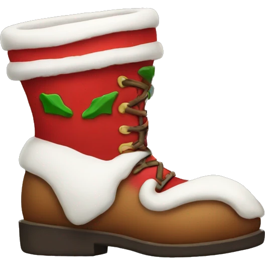 Santa boots  emoji