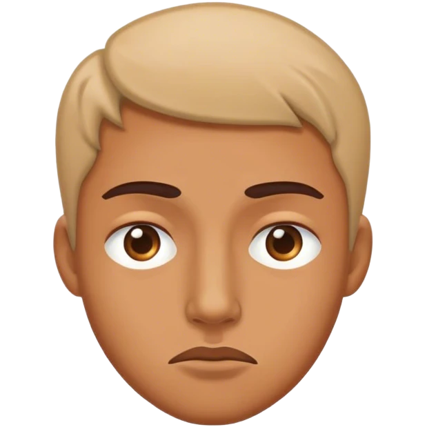 A person whose face looks like he's apathetic, as if thinking, how annoying emoji