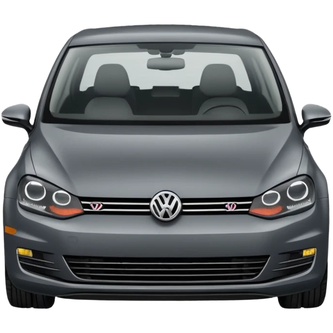 2013 Volkswagen Golf dark grey 5 door emoji