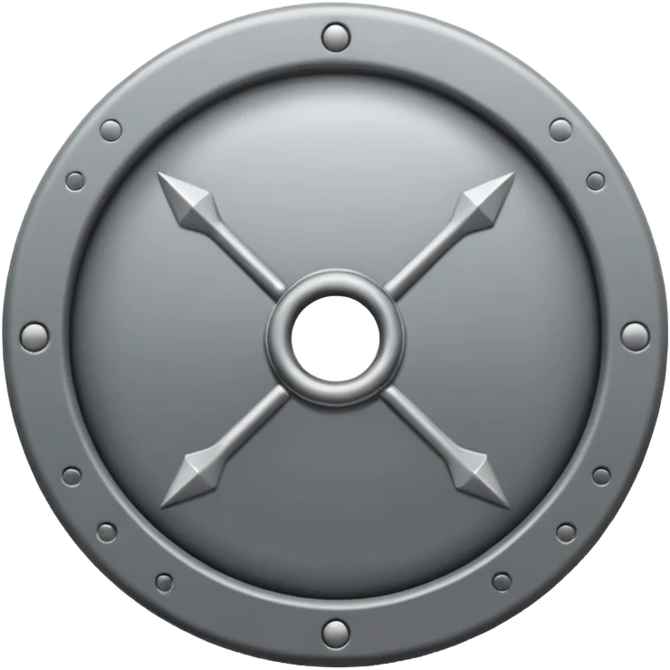 fais moi un bouclier gris avec un point d'interogation dessus emoji