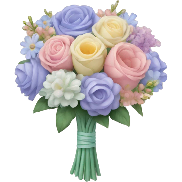 Pastel bouquet emoji