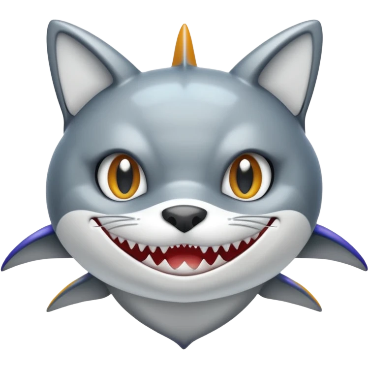 shark x cat emoji