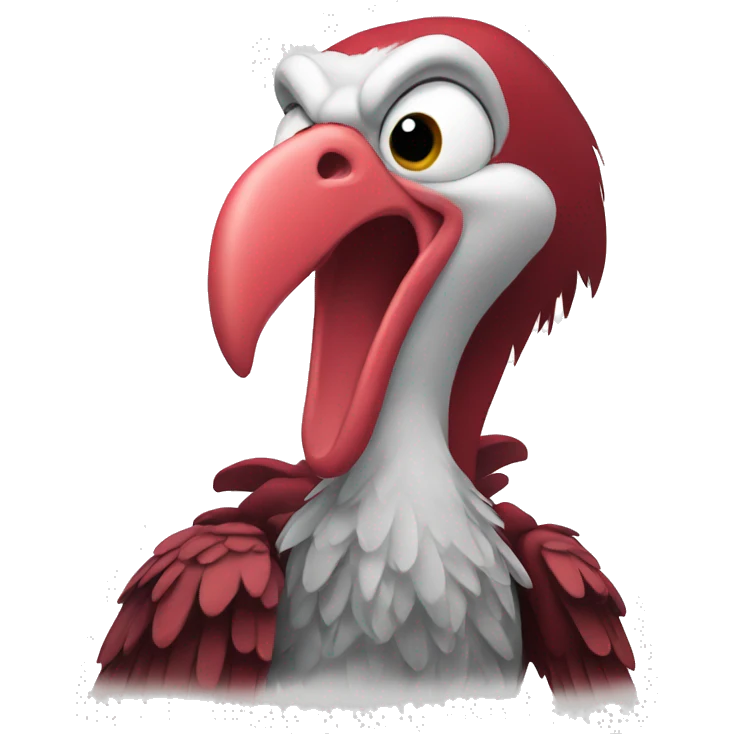 red vulture grinning emoji