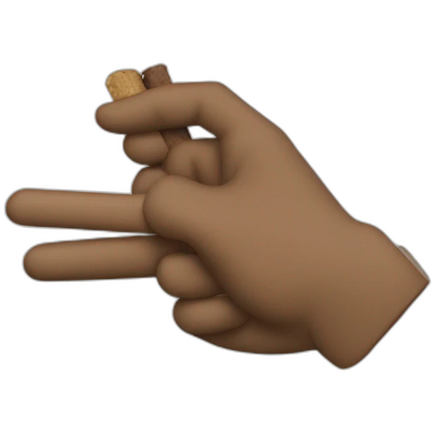 handing a blunt emoji