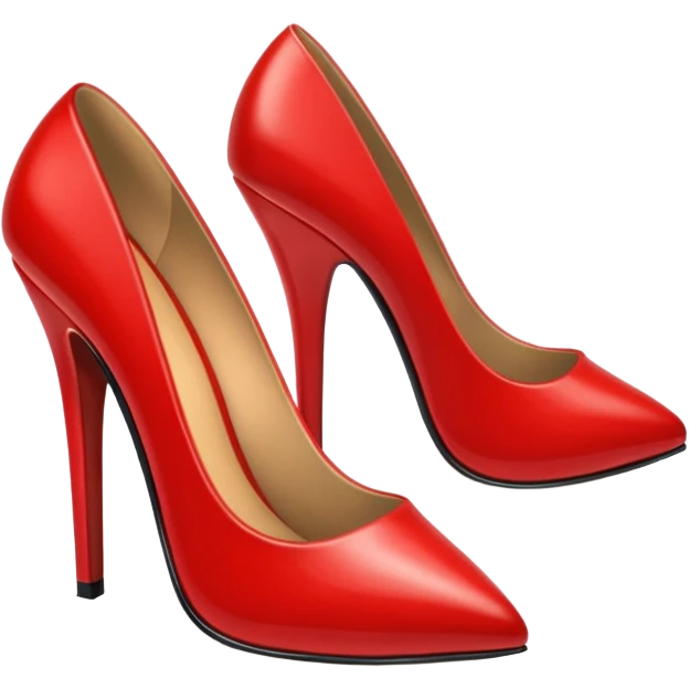 two Red heels emoji